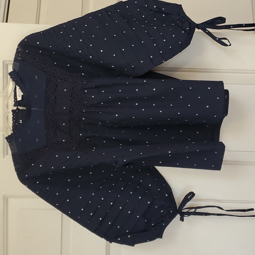 Navy blue blouse